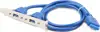 Gembird Dual USB 3.0 receptacle on bracket