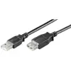 USB 2.0 kabel A->A M/Ž 5,0 m, crni