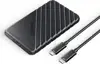 Case ext. 2,5" HDD/SSD, USB UASP 3.1 to SATA3, tool-free, bl