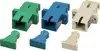 Opt. adapter SC simplex Ž/Ž, singlemode, ceramic sleeve, plavi