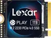 SSD 1TB M.2 30mm 2230 PCI-e 4.0 x4 NVMe, 3D TLC, Lexar PLAY (LNMPLAY001T-RNNNG)