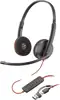 HP Poly Blackwire 3220 Stereo USB-C Black Headset +USB-C/A Adapter (Bulk) (209745-104)