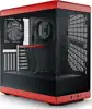 Hyte Y40 Midi Tower, Tempered Glass – crna/crvena
