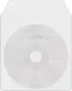 MediaRange Plastic sleeves for 1 disc, with flap, transparen