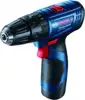 Bosch Professional akumulatorska bušilica-odvijač GSB 120-LI s 2 baterije i koferom, 06019G8100