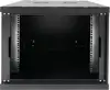 Canovate 9U 600x400x498 SINGLE zidni ormar s bočnim stranama koje se mogu otvoriti izvana, crni (WS3O-9-0964F)