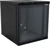 Canovate 19" 15U 540x550x721 ECO zidni ormar s bočnim pločama koje se mogu otvoriti izvana, crni (WEO-9-15F5F)