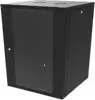 Canovate 15U 600x600x765 SINGLE zidni ormar s bočnim stranama koje se mogu otvoriti izvana, crni (WS3O-9-1566F)