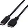 Roline USB3.1 kabel TIP C-microB M/M, 0.5m, crni