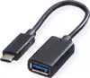 Roline VALUE adapter USB-C(M) na USB TIP-A (F), 0.15m, crni