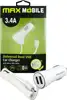 MAXMOBILE AUTO ADAPTER USB DUO CC-D016 3.4A + MICRO USB bijeli