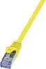 S/FTP prespojni kabel Cat.6a LSZH Cu AWG26, žuti, 0,25 m
