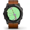 Garmin EPIX PRO g2 51mm Sapphire Carbon Gray DLC Tit Chestnut leather, 010-02804-30