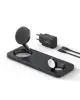 MAGGO 15W 3-IN-1 HORIZONTAL MAGNETIC STATION BLACK