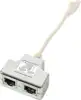 Razdjelnik RJ45 M -> 2xRJ45 Ž (1x10/100BaseT+1xISDN), oklopljeni, s kabelom 0,15 m