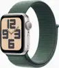 APPLE Watch SE GPS 44mm Starlight Aluminium Case with Lake Green Sport Loop