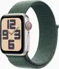 Apple Watch SE GPS + Cellular 40mm Starlight Aluminium Case with Lake Green Sport Loop