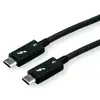 Roline Thunderbolt 3 kabel, 40GBit/s, 5A, M/M, 1.0m, crni