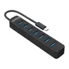 USB-C hub 7-port, USB 3.0, 0,15m, black, ORICO TWC3-7A