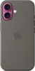 Apple iPhone 16 Silicone Case with MagSafe stone gray