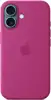 Apple iPhone 16 Silicone Case with MagSafe fuchsia