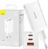 Punjač Baseus GaN5 Pro 2x USB-C + 1x USB 65W bijeli