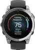 Pametni sat Garmin Fenix E 47mm AMOLED Stainless Steel s crnim remenom, 010-03025-00