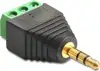 Adapter DELOCK, 3.5mm audio jack (M) na 3 pin terminal