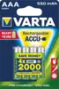Varta Akku RECHARGE Power AAA HR03 550mAh 4St.