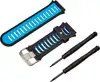 Garmin Ersatzarmband aus Silikon Schwarzes/Hellblaues