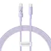 Baseus Gem USB C to USB C fast charging cable 1 m 100 W Purple