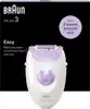 Epilator Braun Silk-épil 3-000, bijelo-lila