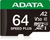 SPEED PLUS microSDXC 64 GB (UHS-I U3, Class 10, V30, A2)