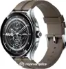 Pametni sat Xiaomi Watch 2 Pro 4G LTE, Srebrno kućište s smeđom kožnom narukvicom
