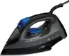 Clatronic DB 3703 DampfbĂĽgeleisen 1800W Edelstahlsohle black-blau