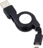 Equip Kabel USB-A 2.0 -> micro B St/St 1.00m aufrollbar sw Polybeutel