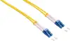 Opt. prespojni kabel LC/LC duplex 9/125µm OS2, LSZH, žuti, 20,0 m