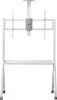 Maclean TV stand / cart, camera shelf, on casters, 55-100", max load 120kg/10kg shelf, max. VESA 900x600, white, MC-114 W