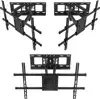 Maclean TV Mount, max VESA 600x400, 32-85", 60kg, horizontal and vertical angle adjustment, profile 65-390mm, black, MC-789