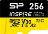 Memory card Silicon Power Inspire 256 GB MicroSDXC V30 UHS-I U3 A2 4K + adapter (SP256GBSTXLA2V1NSP)