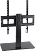Maclean MC-450 Universal TV Stand for TV Cabinet max. 40kg, max. VESA 400x400 32-65" Tempered Glass Base 3-Level Height Adjustment