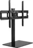 Maclean MC-386 Universal TV Stand Base for Cabinet Dresser Table Desk 32" - 75" 40kg VESA 35° Rotating Temepred Glass Adjustable TV Height Powder Coating