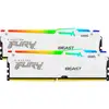 DIMM 64 GB DDR5-6400 (2x 32 GB) Dual-Kit (white, KF564C32BWEAK2-64, FURY Beast RGB, INTEL XMP, AMD EXPO)