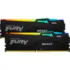 DIMM 32 GB DDR5-6800 (2x 16 GB) Dual-Kit (black, KF568C34BBEAK2-32, FURY Beast RGB, INTEL XMP, AMD EXPO)