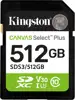Kingston Technology 512GB SDXC Canvas Select Plus Gen3 150MB/s C10 UHS-I U3 V30