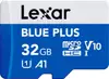 Micro SDHC card Lexar Blue Plus, 32GB, 100MB/s, U1, V10, A1, UHS-I, adapter