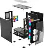 SAVIO PC Case Raptor X1 ARGB Glass/Mesh Black