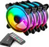 SAVIO FAN-01 4-pack 120mm ARGB fan including controller and remote control