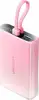 Vention 10000mAh power bank with LED display, USB-C + Lightning + USB-A, 22.5W (pink)