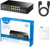 Cudy FS1010P network switch Fast Ethernet (10/100) Power over Ethernet (PoE) Black
